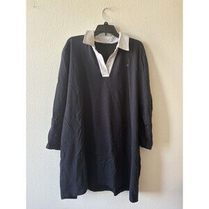 Tommy Hilfiger Women's Blue Long Sleeve Dress, Look In Description For Measure